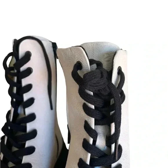 ECCO WOMEN'S NOUVELLE LACE BOOT LimeStone Side Zip Leather EU 41 US 10/10.5 - Picture 6 of 16